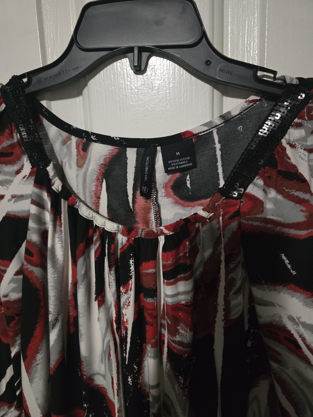 Chico's Coral Blouse & Mixed-Print Women Tops Bundle Size- Medium - Picture 3 of 8